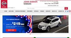 Desktop Screenshot of johnsissonnissan.com