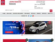 Tablet Screenshot of johnsissonnissan.com